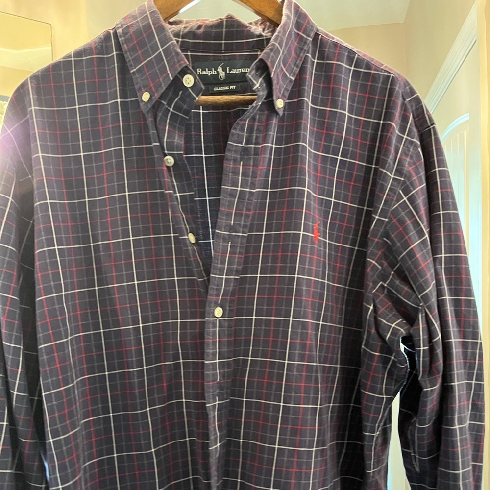 Polo by Ralph Lauren Men’s long sleeve casual dress shirt